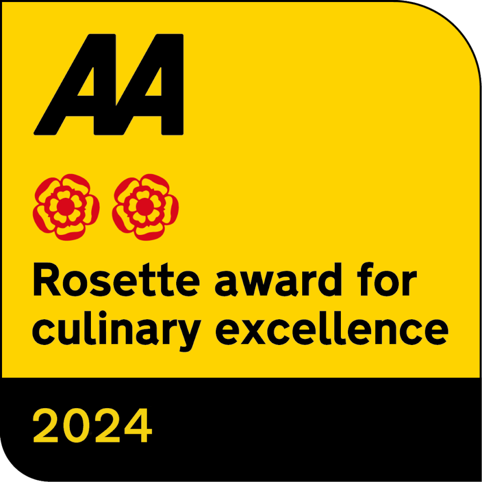 AA 2 Rosette award for culinary excellence 2024